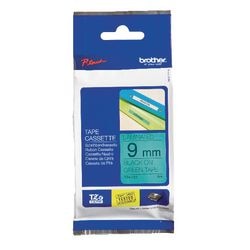 Etikettape brother tze721 sort, grøn 9mmx8m