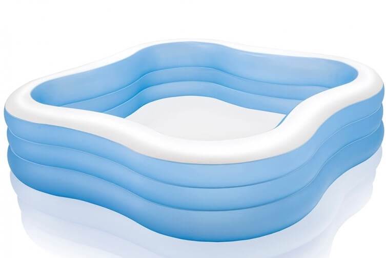 Oppustelig swimmingpool strandbølge
