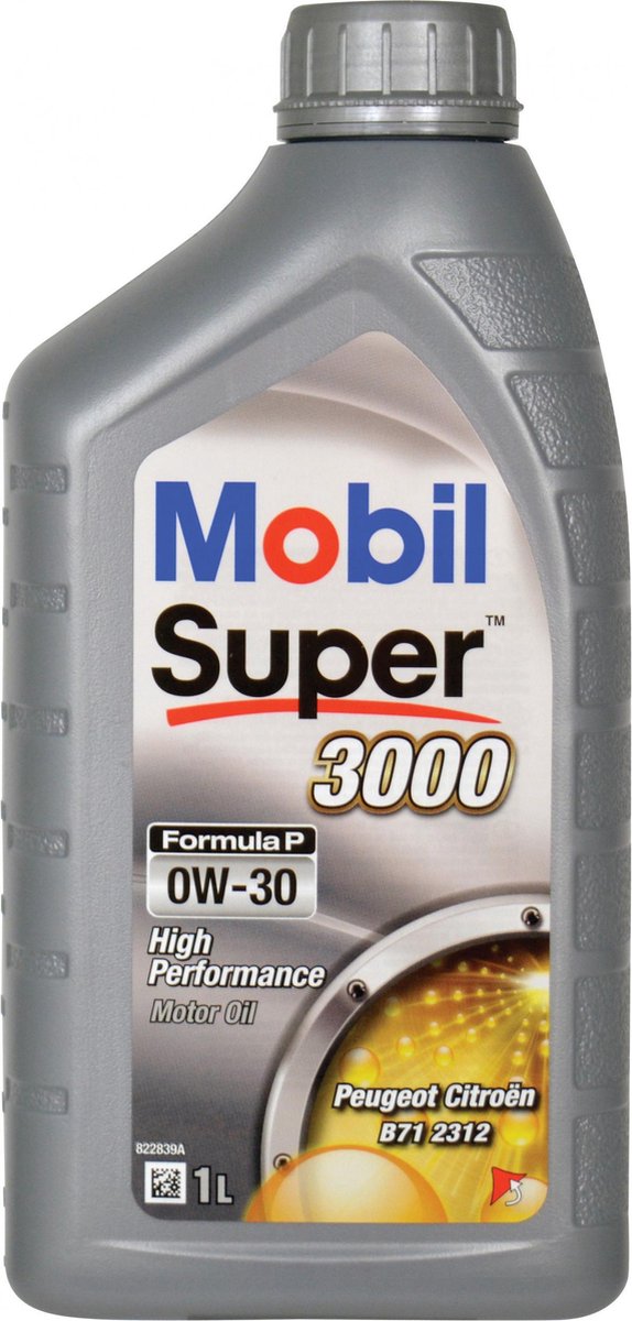 Mobil motorolie super 3000 formel fp 0w-30 1 liter