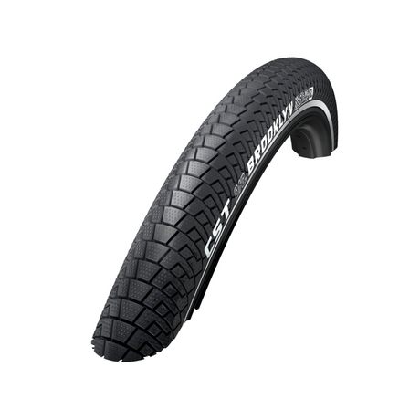 Dæk: CST Brooklyn Pro Farve: Sort (2 mm anti-leak) Størrelse: 26x2.1, ETRO 55-559