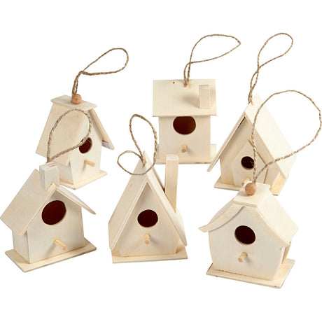 Creativ virksomhed https: www.cchobby.nl birdhouse-h-7-cm-6-piece-1-box