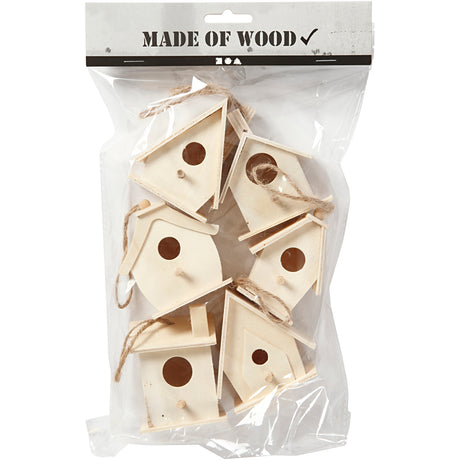 Creativ virksomhed https: www.cchobby.nl birdhouse-h-7-cm-6-piece-1-box