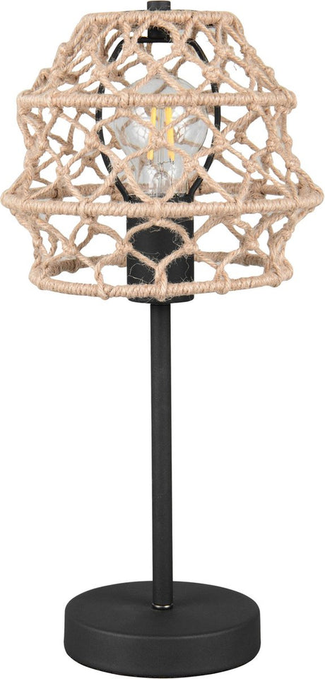 Rl live your light reality hive - bordlampe - sort mat - ekskl. 1x e27 4 w - ledningskontakt - casalum