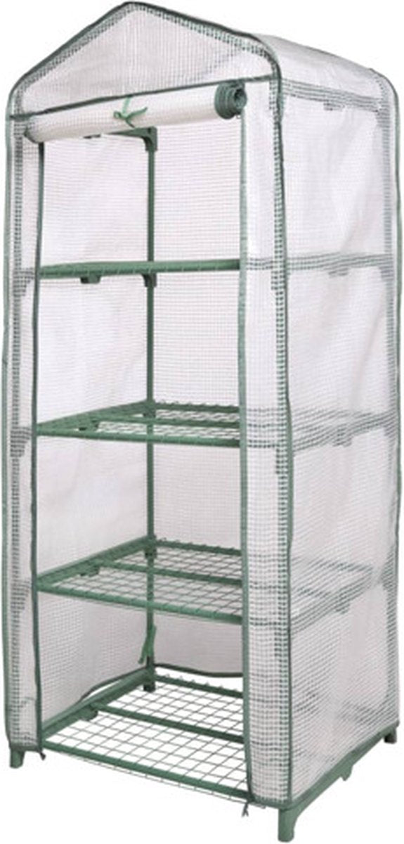 Natur - drivhus - h160 x 69 x 49cm - med 4 hylder