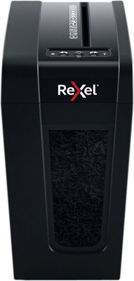 Rexel secure x8-sl hviskestille papirmakulator - p4 mikromakulerer - op til 8 ark - 14l - sort