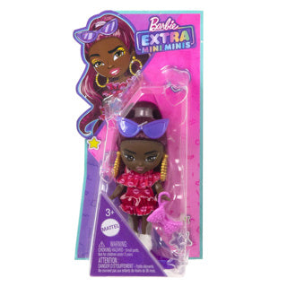 Barbie ekstra mini dukke med tilbehør assorteret | 4 stk