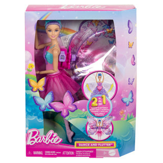 Barbie dansende og flagrende dukke – magiske sommerfuglevinger