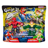 Goo jit zu marvel versus pack - spider-man vs doctor blæksprutte - 2-pack stretch figurer
