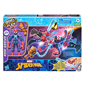 Hasbro spiderman bend n flex space mission flex jet