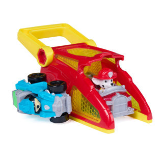 Paw patrulje - marshall pup squad kastere - 2-pak med rex køretøj - legesæt