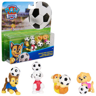 Paw patrol pup squad figures 4pack football pups | 2 stuks