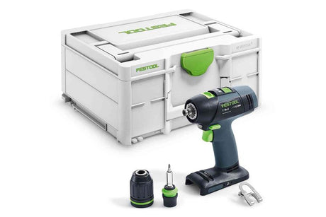 Festool t 18+3 li basis akku boremaskine | uden batterier og oplader - 576448
