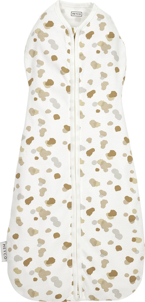 Meyco baby pletter cocoon swaddle sovepose - sand - 4-8 måneder - 70cm - 0,3 tog