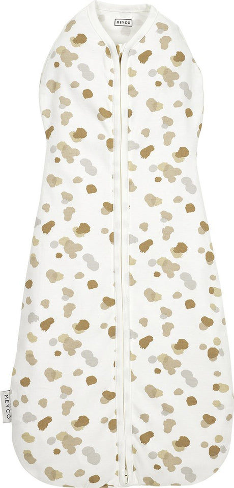 Meyco baby pletter cocoon swaddle sovepose - sand - 4-8 måneder - 70cm - 0,3 tog