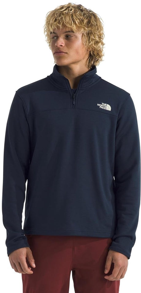 The north face m cedar trail grid fleece 1 - 4 lynlås herre udendørs sweater - Summit navy