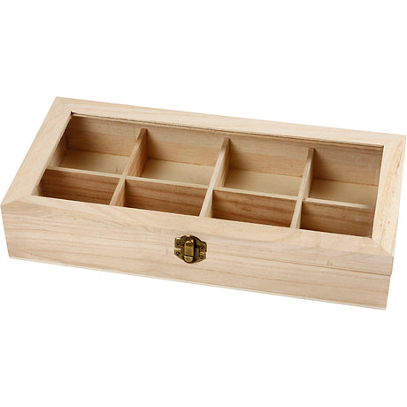 Creativ virksomhed https: www.cchobby.nl træ-kasse-med-glas-låg-dimensioner-32x16x6-cm-hul-størrelse-7x7-cm-1-stykke