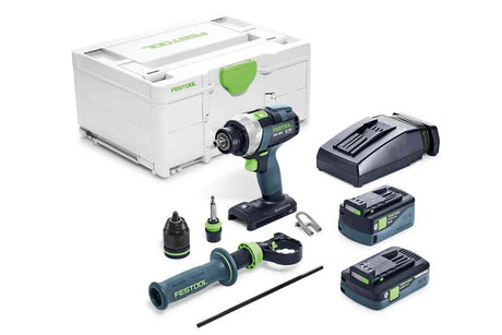 Festool akku bore-/skruemaskine quadrive tdc 18 4 5.0 4.0 i-plus