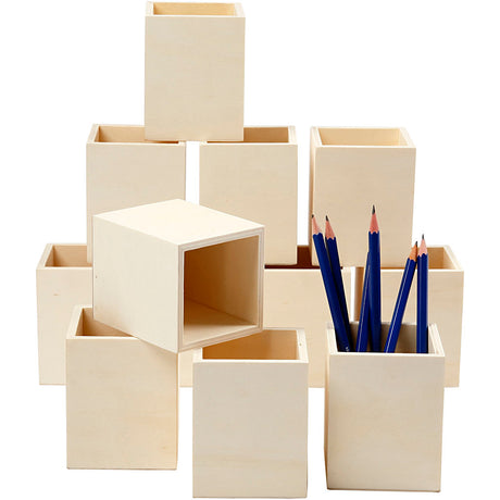 Creativ company penalboks, h: 9,5 cm, mål 7,5x7,5 cm, 1 stk.