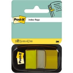 Post-it - index standaard | ft 24 | 4 x 43 | 2 mm | houder met 50 tabs | geel