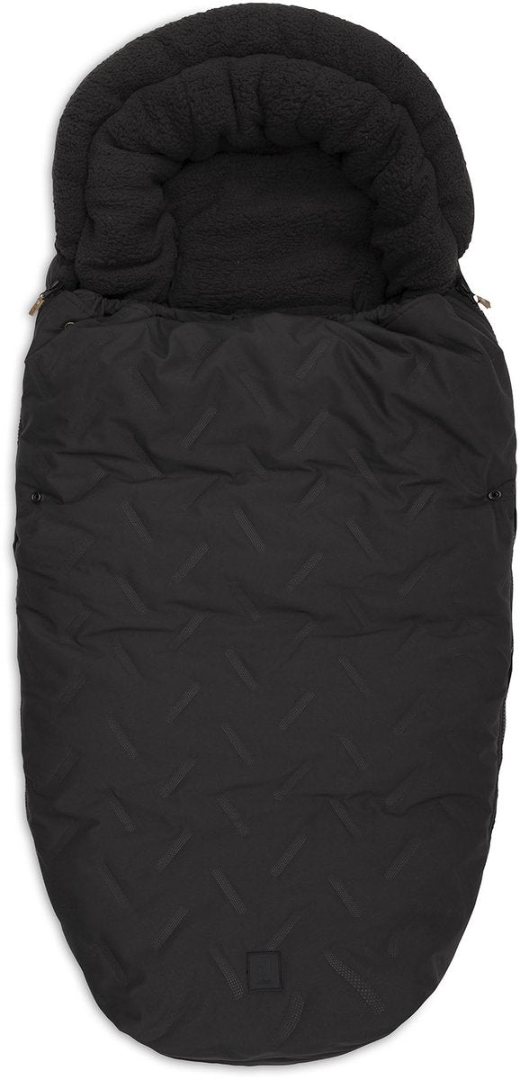 Jollein voetenzak buggy kinderwagen embossed nearly black