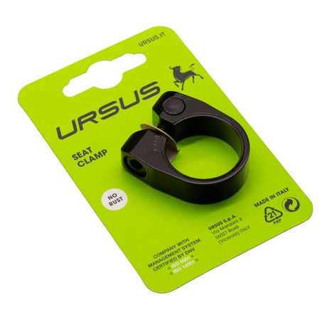 Ursus sadelpindsklemme ø31,8 mm aluminium - sort
