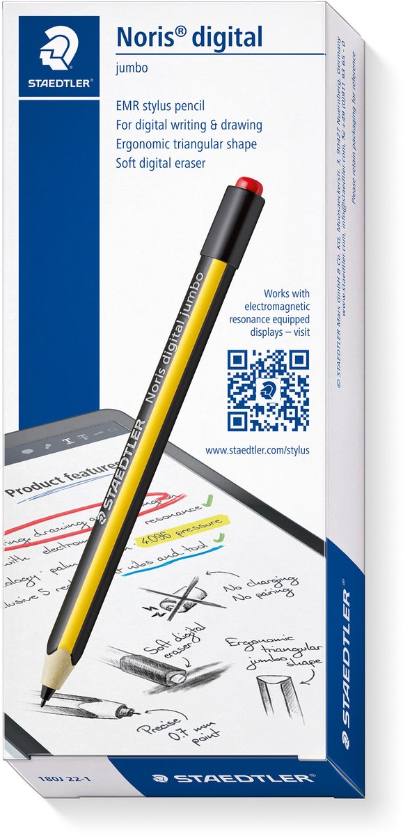 Staedtler - noris digital jumbo - blyant - 1 stk - gul-sort