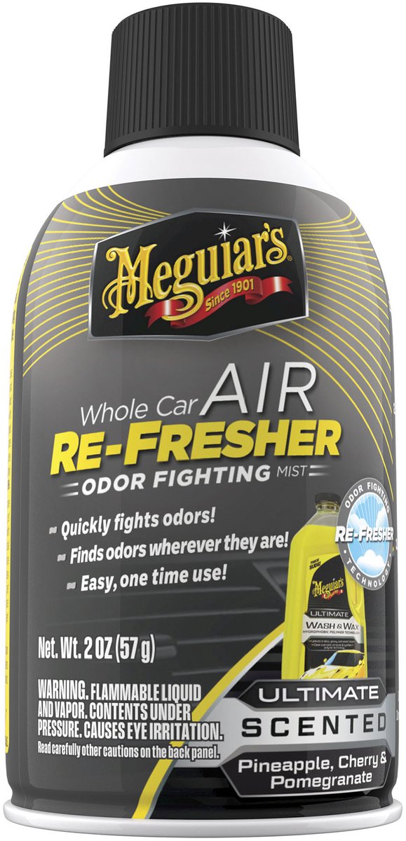 Meguiar's Meguiar's ultimative luftopfrisker til hele bilen - Luftfrisker til biler - Fjerner uønskede lugte - til køretøjsinteriør