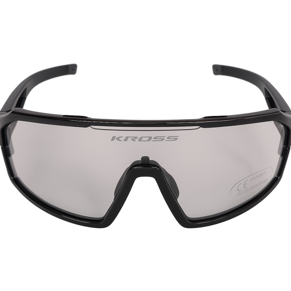 Kross cykelbriller flyve UV400 fotokromiske linser - sort stel