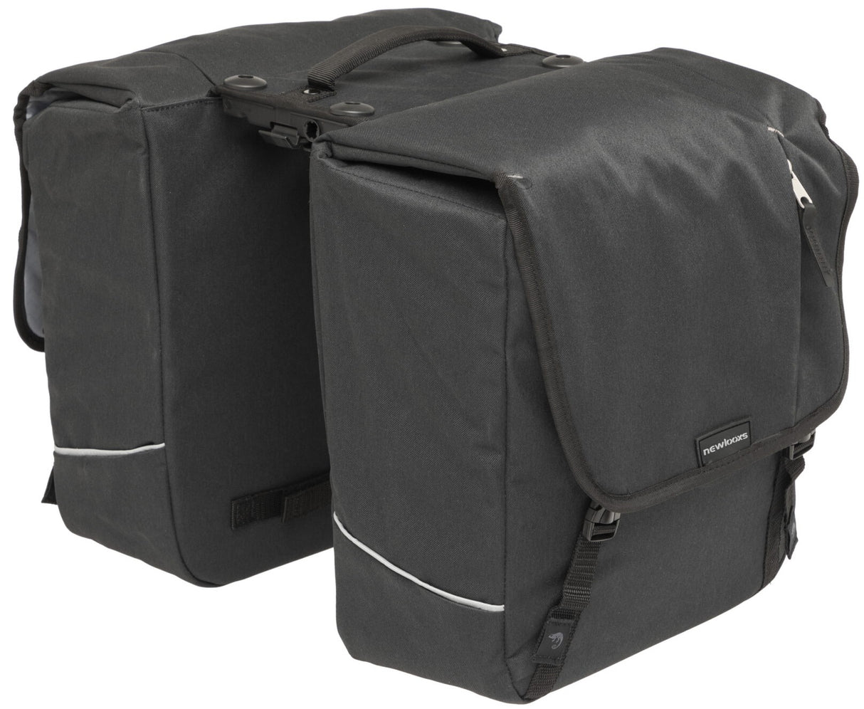 Nova Double - Double Bicycle Bag, Water -Repellent, Black