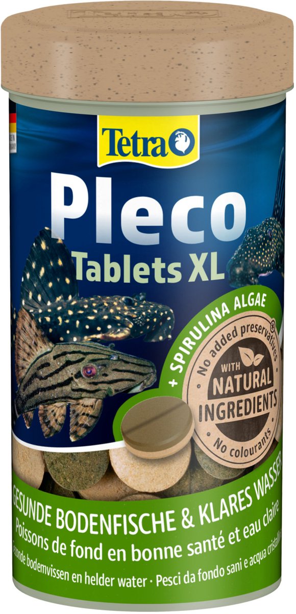 Tetra pleco xl tabletter - fiskefoder - 113 tabletter