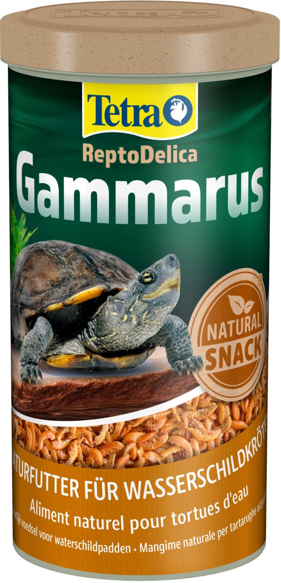 Tetra gammarus skildpaddefoder - vandskildpadde - 1 ltr
