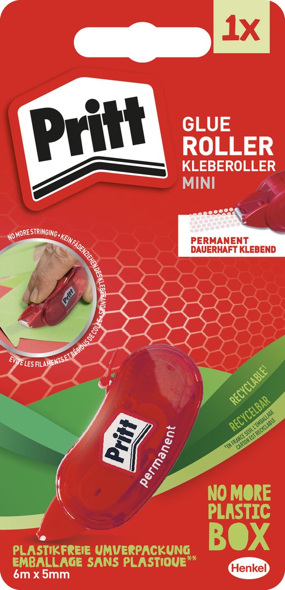 Pritt mini rulle 6 m blisterkort