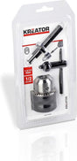 Kreator - tilbehør - krt014004 - borepatron med nøgle og SDS adapter - ø 1,5-13mm