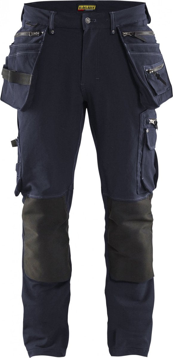 Blåkläder x1900 arbejdsbukser 4-vejs stretch 1998 - marineblå - størrelse 52 (l)