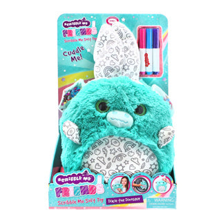 Scribble me furry plys 3 assorteret pk 6