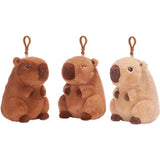 Plys capybara taske clip 3 assorteret 12 cm | 12 stk
