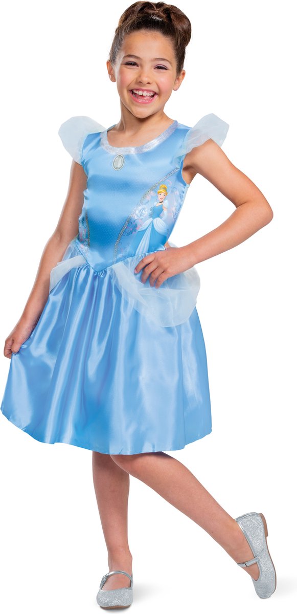 Disguise disney prinsesse - askepot, askepot basic plus, størrelse m (7-8 år), piger