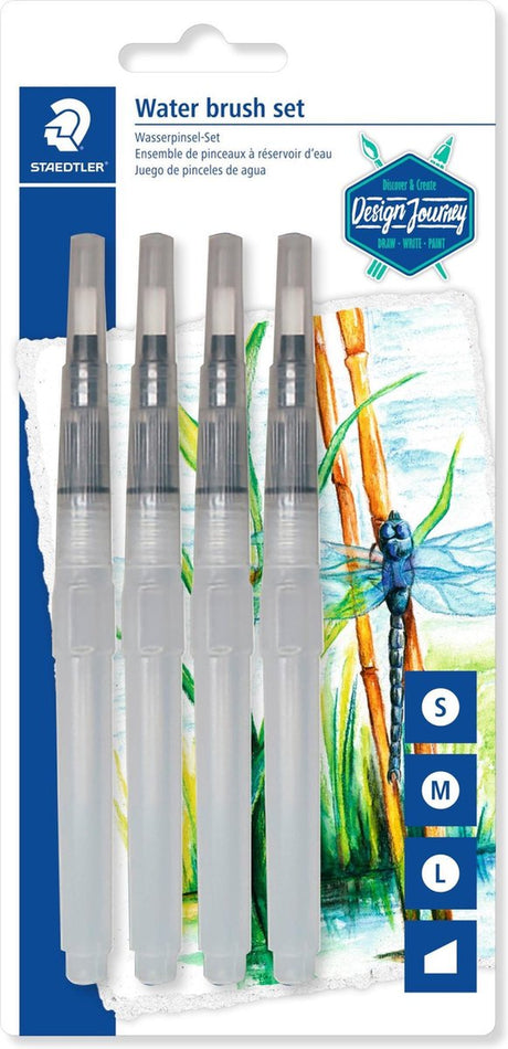 Staedtler designrejse - vandbørster - 4 størrelser