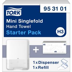 Håndklædedispenser h3 tork 33x29x13,5cm hvid