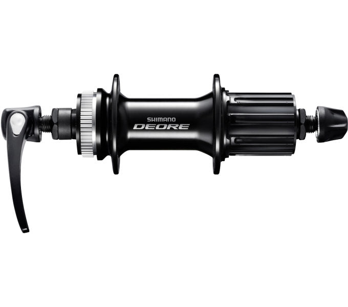 Shimano efter hub deore HB-M6000 36 huller 135 mm indbygget bredde med hurtig-stramme sort