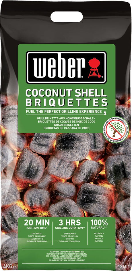 Weber kokosbriketter 4 kg