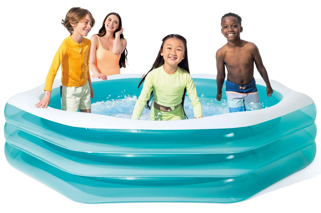 Intex oppustelig swimmingpool ottekant - familiepool