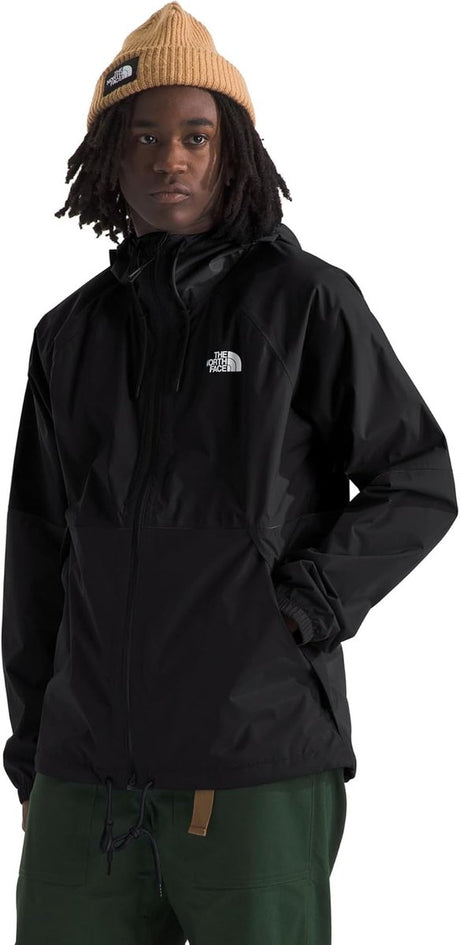 The north face m antora regnhættetrøje til mænd udendørsjakke - tnf sort