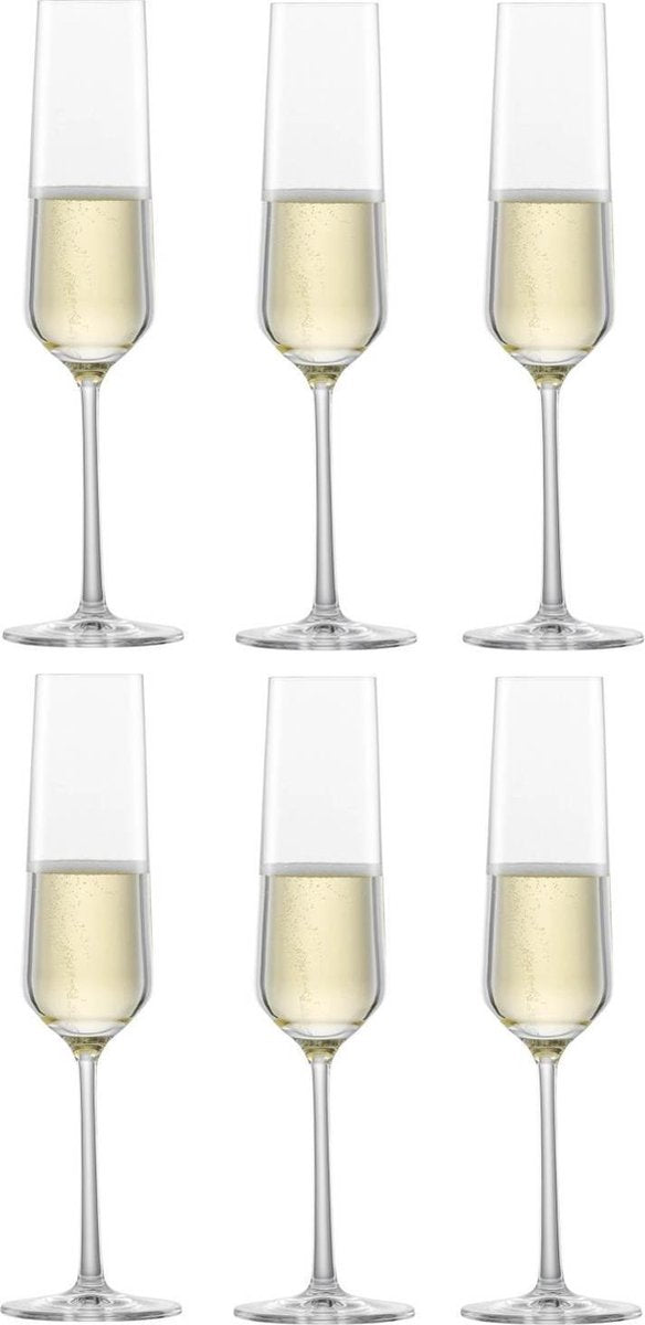 Zwiesel glas belfesta champagne fløjte med MP 7 - 0,215 ltr - sæt af 6