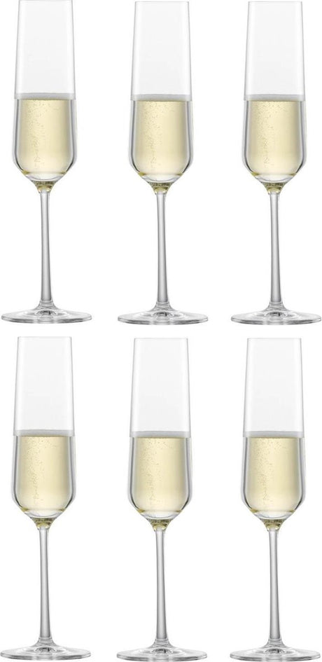 Zwiesel glas belfesta champagne fløjte med MP 7 - 0,215 ltr - sæt af 6