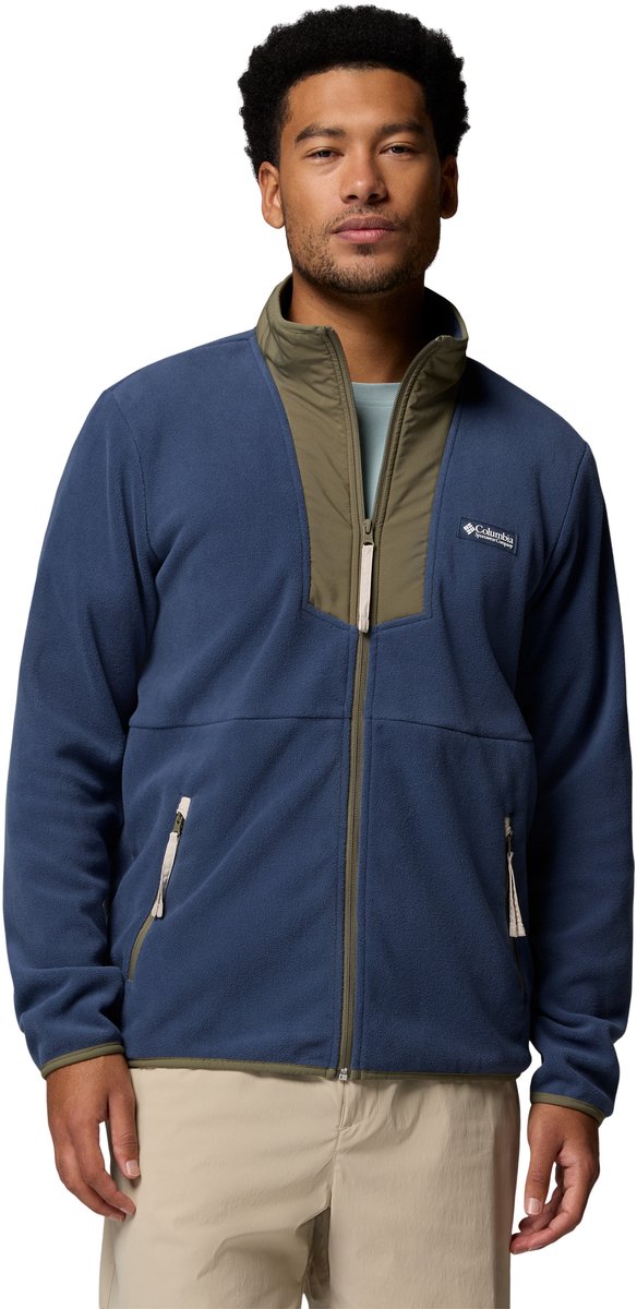 Columbia sequoia grove™ fleece til mænd med fuld lynlås - mørk bjerg, stengrøn