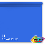 Overlegen baggrundspapir 11 Royal Blue Chroma Key 1,35 x 11m