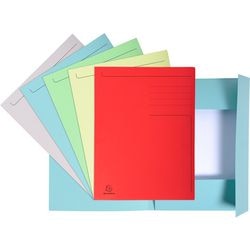 3-klap mappe exacompta forever multicolor 3 mm x 240 mm x 320 mm