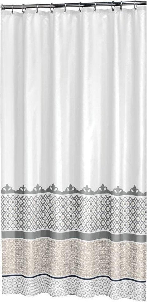 Sælskind marrakech badeforhæng 180x200 cm - polyester - sølv guld