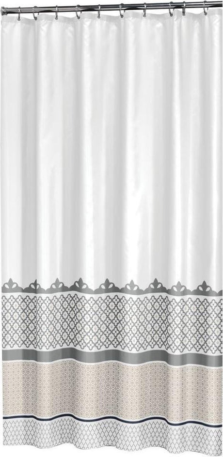 Sælskind marrakech badeforhæng 180x200 cm - polyester - sølv guld